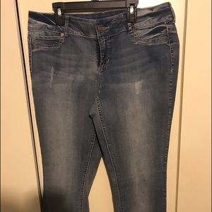 Maurices stone washed skinny jeans